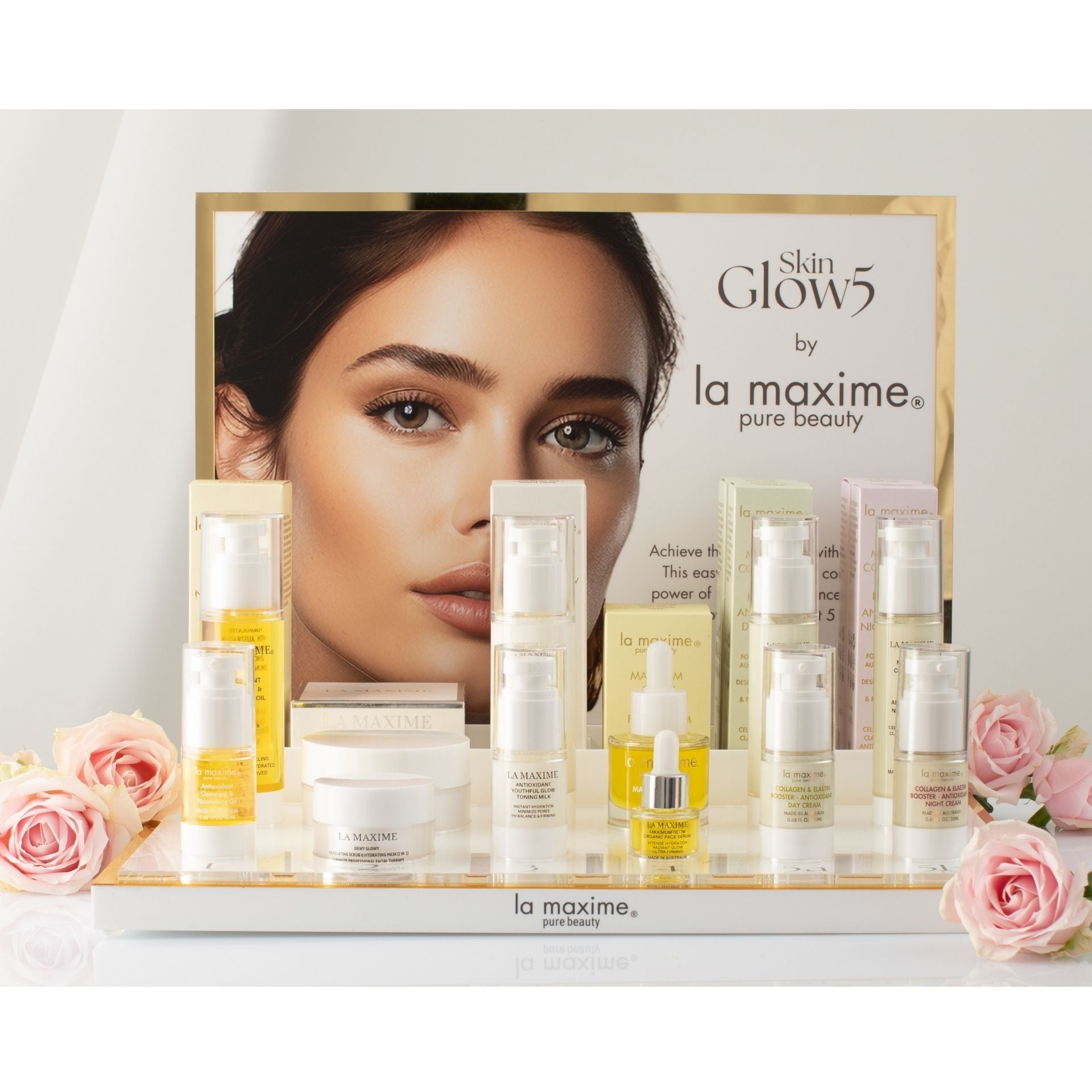 LA MAXIME Skin Glow 5 ritual Skincare set for radiant, youthful glowing skin