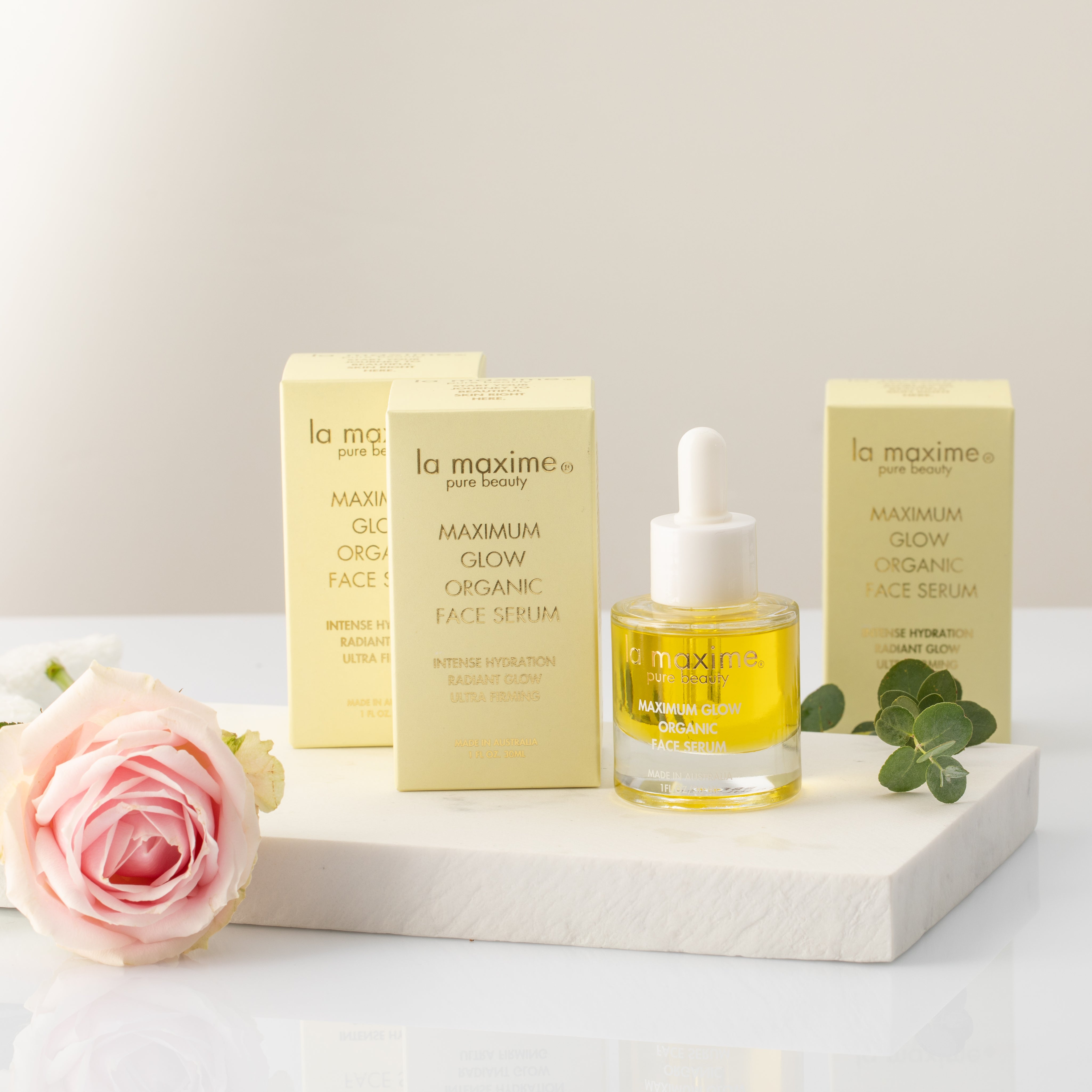 Deep Hydration Serum for Mature Skin Over 50 | Maximum Glow Serum – LA MAXIME