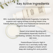 Toning Milk Key active Ingredients