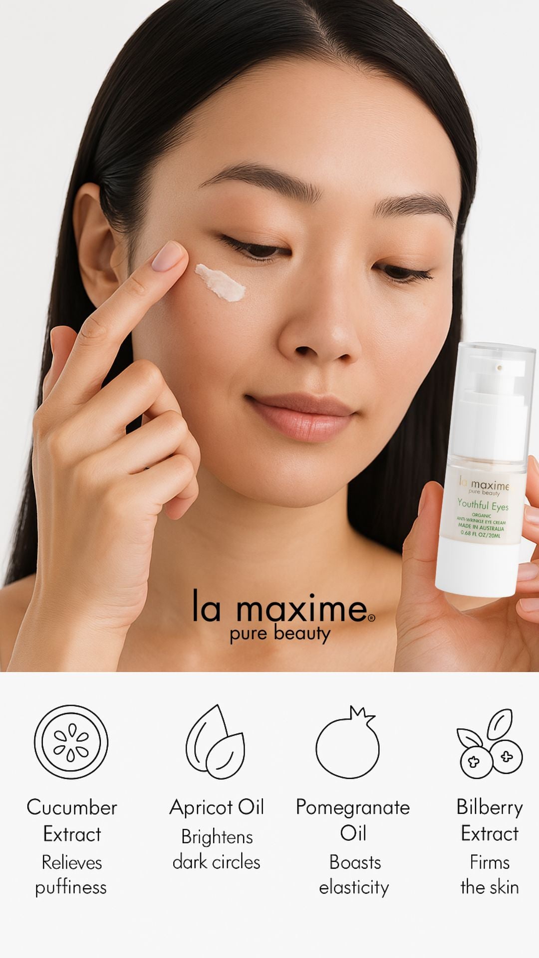 Eye cream - model with 4 ingredients 