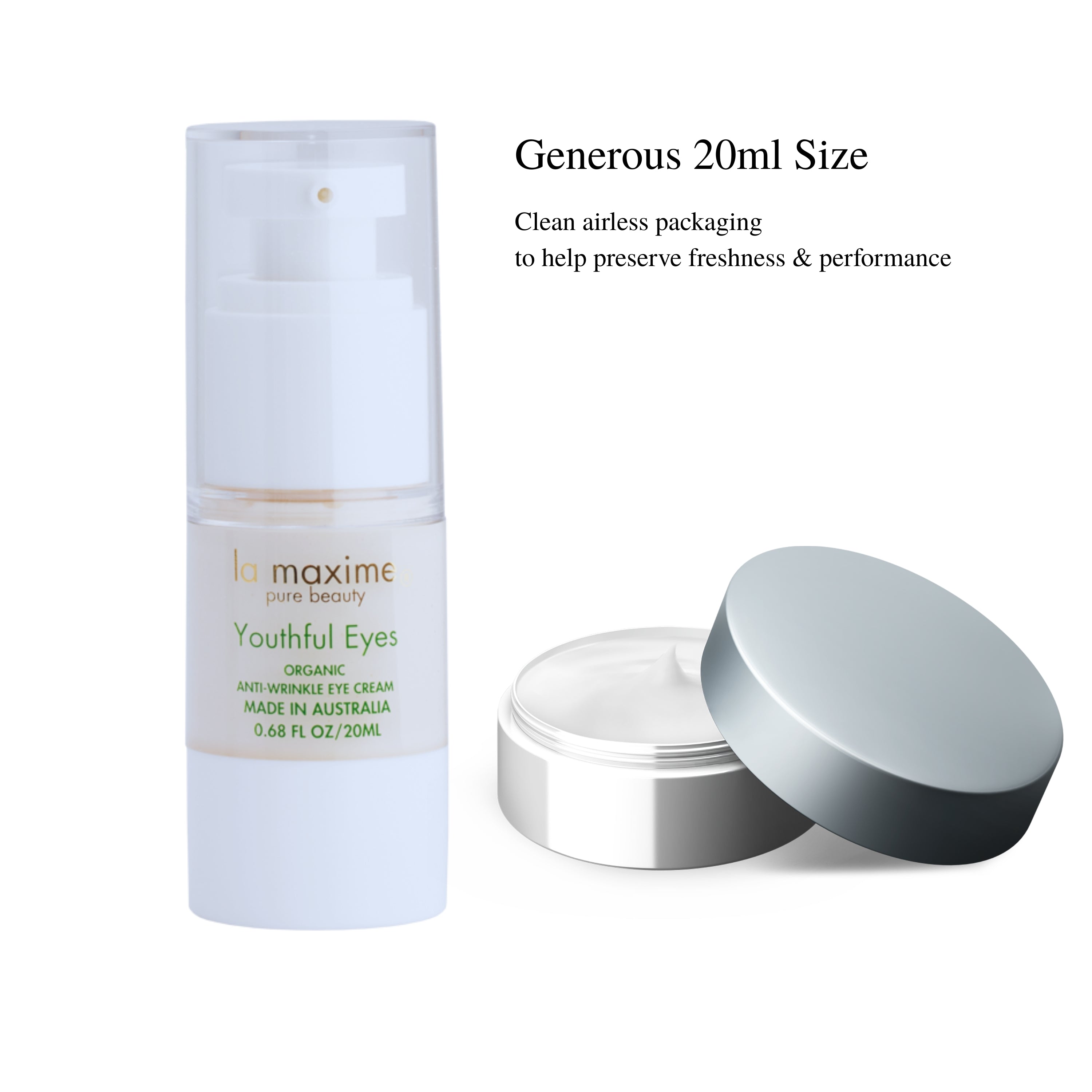 Best Eye Cream for Wrinkles & Dark Circles Over 50 | Youthful Eyes™ – LA MAXIME