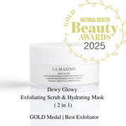 DEWY GLOWY EXFOLIATING SCRUB & HYDRATING MASK (2 IN 1)