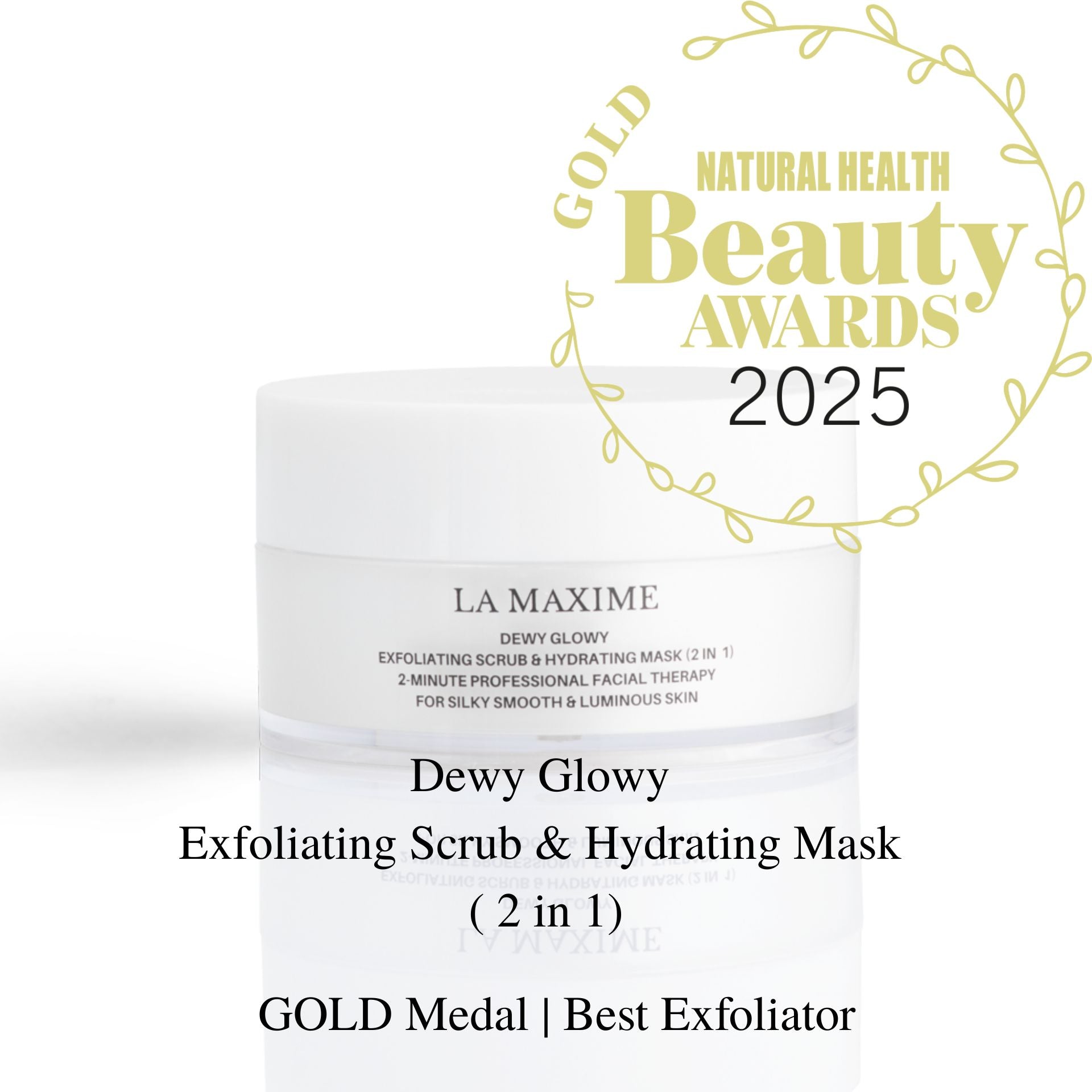 DEWY GLOWY EXFOLIATING SCRUB & HYDRATING MASK (2 IN 1)