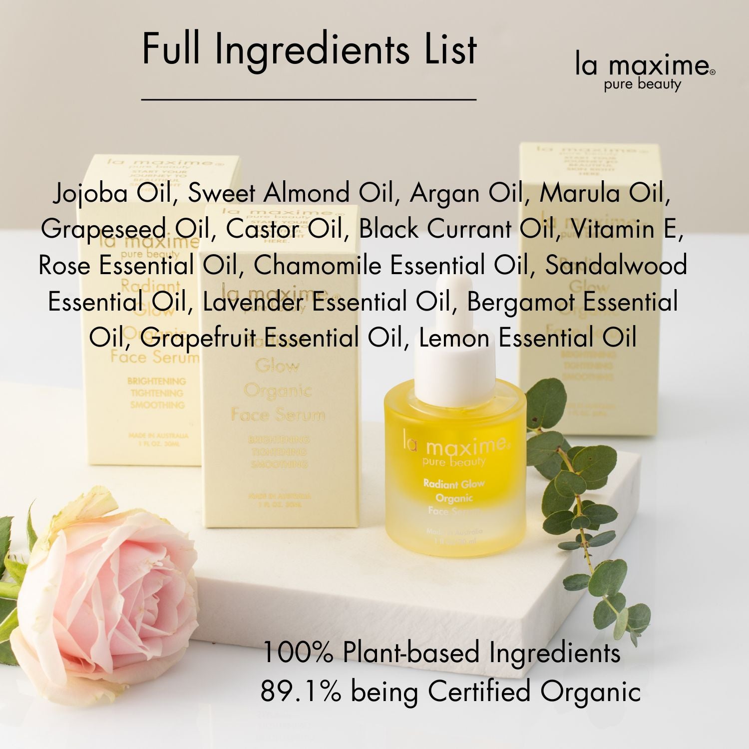RADIANT  GLOW ORGANIC FACE SERUM