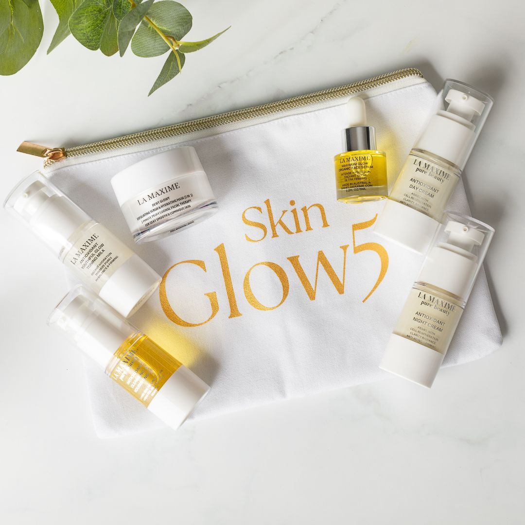 SKINGLOW5 Best Anti-aging Skincare Set for Travel

