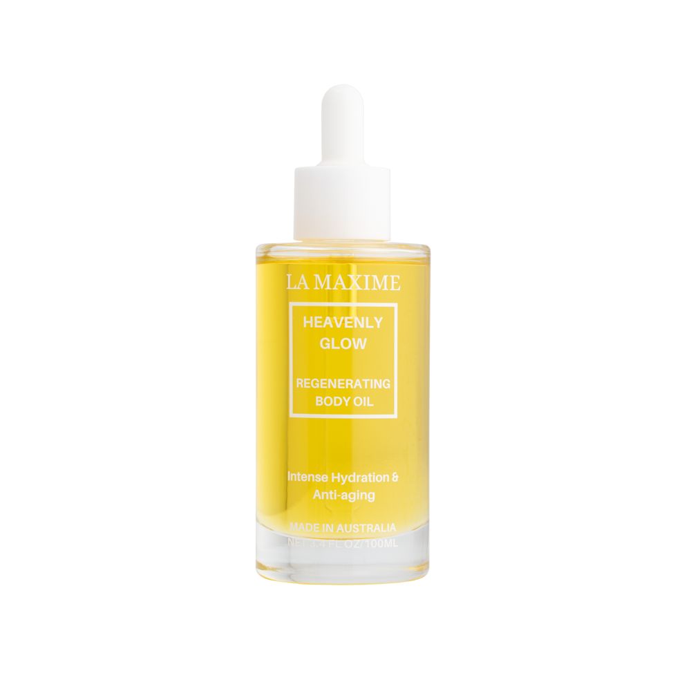 LA MAXIME Heavenly Glow Regenerating Body Oil for Dry Mature Skin  Intense Hydration and Glow