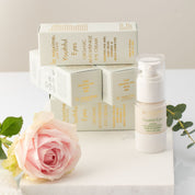 Luxury eye cream packaging with organic anti-aging formula designed to hydrate and smooth mature skin