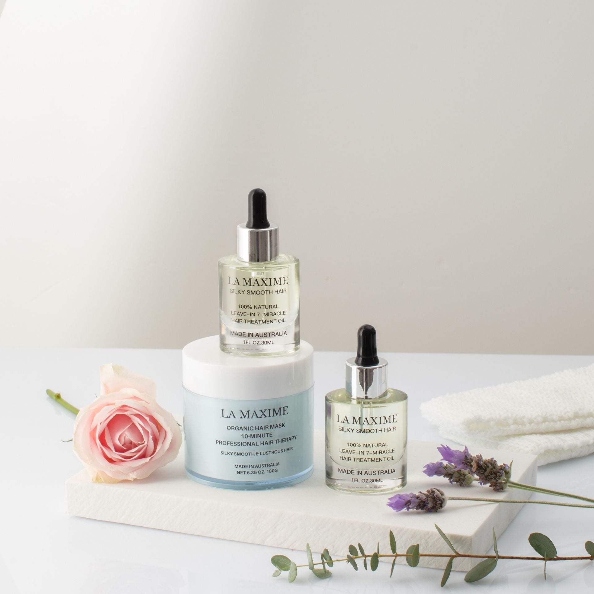 la maxime silky smooth hair oil and hair mask ritual for dry frizzy hair repair hydration and shine