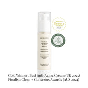 Clean beauty award winning night cream with collagen and elastin support for mature skin renewal
