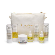 LA MAXIME Skin Glow 5 travel skincare set for mature skin – complete 5-step ritual for cleansing, hydration, firming and radiant glow