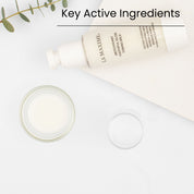 Antioxidant toning milk texture with key ingredients for nourishing and revitalising skin
