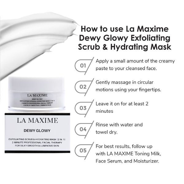 Dewy Glowy Exfoliating Scrub & Hydrating Mask ( 2 in 1)